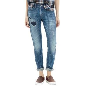 Madewell The Slim Boyjean: Rip and Repair Edition